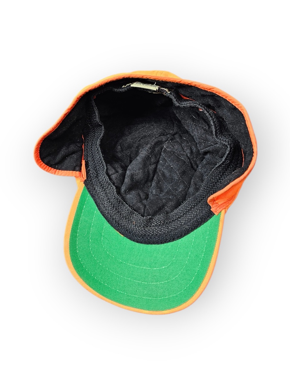Vintage Outdoor Cap Blaze Orange GORE TEX Ear Flap Hunting Hat L/XL Green - Picture 5 of 6